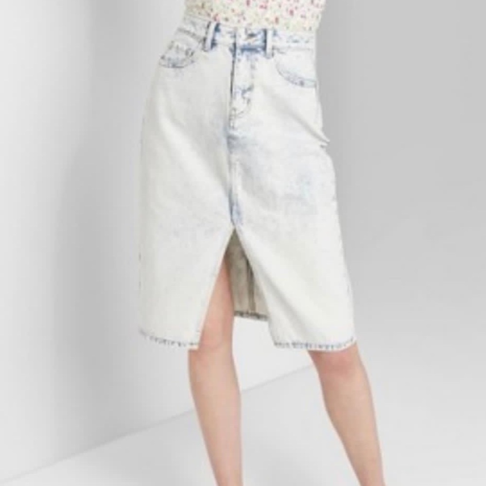 Washed Out Denim Skirt✨